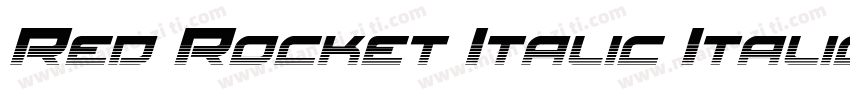 Red Rocket Italic Italic字体转换
